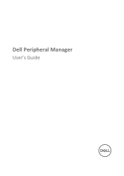 Dell P3424WEB Peripheral Manager Guide