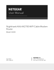Netgear CAX30S User Manual
