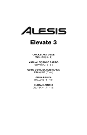 Alesis Elevate 3 Quick Start Guide