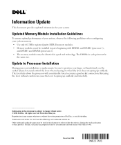 Dell PowerEdge SC1435 Information Update