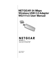 Netgear WG111v3 WG111v3 User Manual