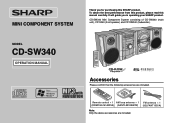 Sharp CD-SW340 CD-SW340 Operation Manual
