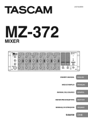 TASCAM MZ-372 Owners Manual English Francais Espanol Deutsch Italiano Japanese