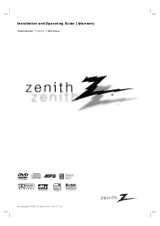 Zenith DVB412 Operating Guide