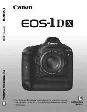 Canon EOS-1D C EOS 1D X Instruction Manual