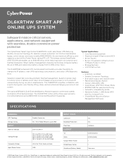 CyberPower OL6KRTHW Datasheet
