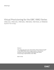 Dell VNX5600 Virtual Provisioning for the VNX2 Series - Applied Technology