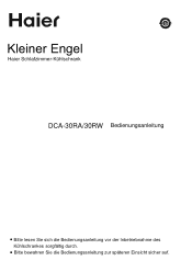 Haier DCA-30RW User Manual