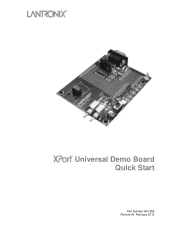 Lantronix XPort Evaluation Kit Universal Demo Board Quick Start Guide