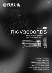 Yamaha RX-V3000RDS Owner's Manual