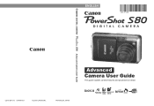 Canon PowerShot S80 PowerShot S80 Camera User Guide Advanced