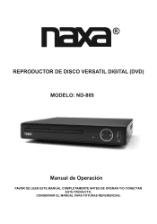 Naxa ND-865 Spanish manual