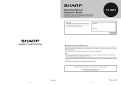 Sharp PN-L601B PN-ZB01 Optional Input/Output Expansion Board Operation Manual