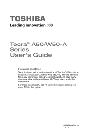 Toshiba Tecra W50-A1510 Windows 8.1 User's Guide for Tecra A50/W50-A Series