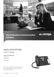 Aastra 5370 User Manual Aastra 5370/5370ip for Aastra 400