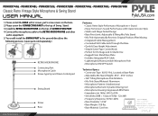 Pyle PDMICR72BK Instruction Manual