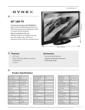 Dynex DX-60D260A13 Information Brochure (English)