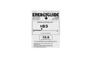 Frigidaire FFRA1011R1 Energy Guide