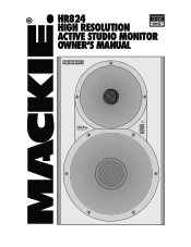 Mackie HR824 Owner's Manual