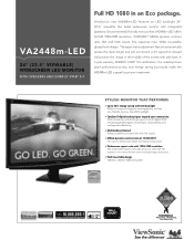 ViewSonic VA2448m-LED VA2448m-LED Datasheet Low Res (English, US)