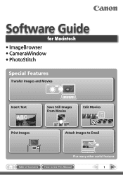 Canon PowerShot SD4500 IS Software Guide for Macintosh