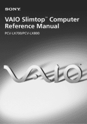 Sony PCV-LX700 Reference Manual