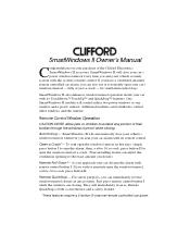 Clifford SmartWindows 2 Owners Guide