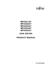 Fujitsu MPA3035AT Product Manual