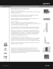 Sony VGC-JS130J/P Marketing Specifications (VGC-JS130J/P)