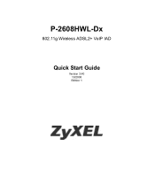 ZyXEL P-2608HWL-D1 Quick Start Guide