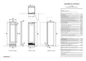 Fisher and Paykel RS2484VL2K1 Data Sheet Integrated Column Wine Cabinet with Custom Panel