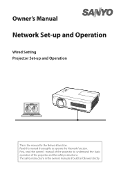 Sanyo WXU300 Instruction Manual, PLC-WXU300 Network Operation