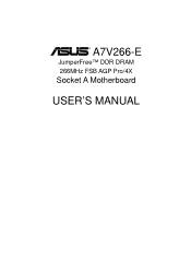 Asus A7V266-E AA A7V266-E User Manual
