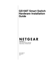 Netgear GS108Tv1 GS108T Hardware Installation Guide