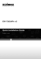Edimax EW-7303APn V2 Quick Install Guide