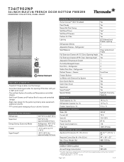 Thermador T36IT902NP Product Spec Sheet