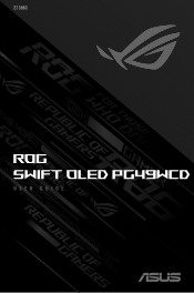 Asus ROG Swift OLED PG49WCD User Guide