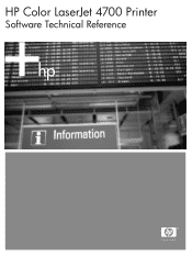 HP 4700dtn HP Color LaserJet 4700 - Software Technical Reference (External)