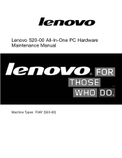 Lenovo S20-00 Lenovo S20-00 Hardware Maintenance Manual