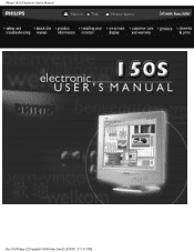 Philips 150S1LY User manual