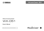 Yamaha WX-051 MusicCast 50 WX-051 Owners Manual