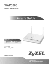 ZyXEL WAP3205 User Guide