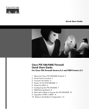 Cisco PIX 506 Quick Start Guide