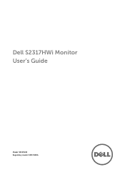 Dell S2317HWI Monitor Users Guide