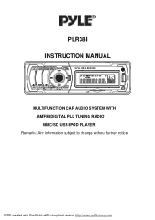 Pyle PLR38I PLR38I Manual 1