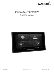 Garmin fleet 670 Owner s Manual