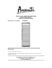 Avanti WCR682SS-2 Instruction Manual