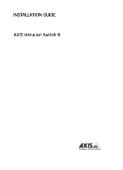 Axis Communications Q3505-V Intrusion Switch B - Installation Guide
