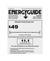 Frigidaire FFRA0622S1 Energy Guide