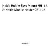 Nokia Holder Easy Mount HH-12 User Guide